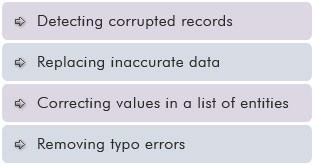 What is data cleansing used for?