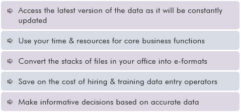 Top 5 benefits of outsourcing data entry
