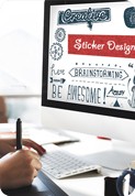 Sticker Design Services for an Advertising Firm
