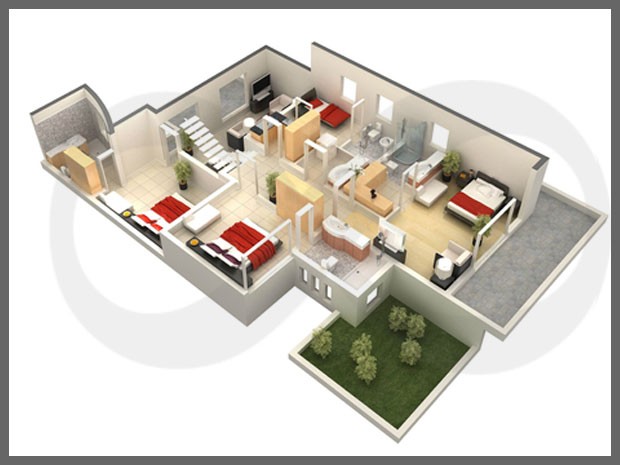 3D Architectural Drawing