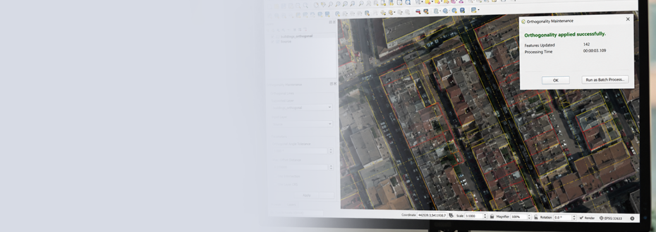 90° Geometric Accuracy and Faster Digitization Using an Orthogonality Maintenance Tool in QGIS