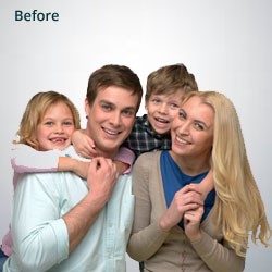 Family Photo Correction Before