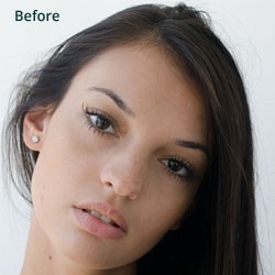 Glamor Portrait Photo Retouching Before