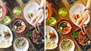 Color Grading and Retouching of Food Photos