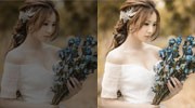 Light Airy Wedding Portrait Enhancement