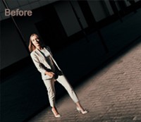 Adding Original Shadow using Photoshop Before