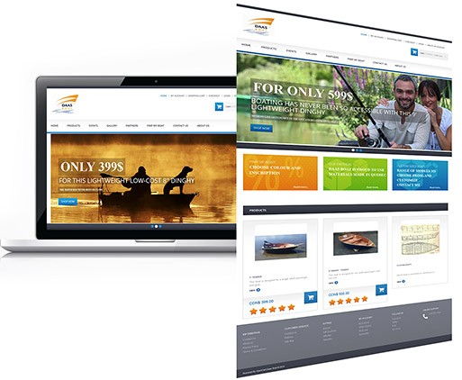 O2I Developed User-Friendly OpenCart e-commerce Website for an Acclaimed Boat Manufacturer