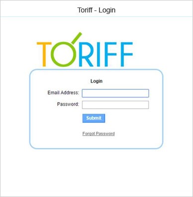 toriff login