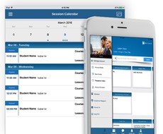 e-Learning App for iOS Session Calendar Interface